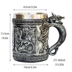 Dragon King Stainless Steel Mug - Dungeoneers Den